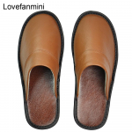 Lehmanahast sussid Meeste Suured Suurused Linane Kodu Meeste Sisemaja meeste Sussid Naiste Mees Sussid Luksuslikud Pehmed Lamedad Kingad 44-45 kohv