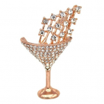 Kokteilitass Kuju Pross Naised S&auml;rav Rhinestone sulamist Pin Riietus Kotid Seljakotid Jakid M&uuml;ts M&auml;rg Ehted Ise tee tarvikud roosa kuldne v&auml;rv