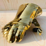 Keskaegsed terasest kuldsed kindad Keskaegsed kindad Armor Kindad Cosplay j&otilde;ulukingitus Larp Knight Armor Gloves