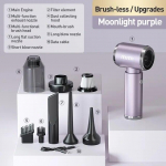 Uus 1200000Pa juhtmevaba autotolmuimeja, tugeva imemisega k&auml;sirobot kodu- ja auto kahekordse kasutusega minitolmuimeja Filter element*1 roheline