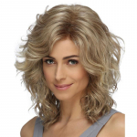 Daami l&uuml;hike blond laineline lokkis parukas S&uuml;nteetiline k&uuml;ljepaukiga parukas naistele igap&auml;evaseks peol kasutamiseks kuumakindlad kiudparukad hele