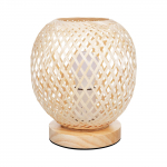 Voodilatern Magamistoa hubane bambusest kootud lamp soe valgus &ouml;&ouml;lamp Vintage v&auml;ikesed laualambid UK Plug