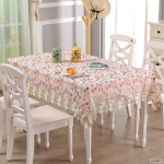 Euroopa Luksuslik tikitud laudlina laua s&ouml;&ouml;gilaua kate &Uuml;mmargune lauariie pits v&otilde;ilill TV kapi katter&auml;tik 60 X 60cm Square2pcs