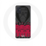 &Uuml;mbris Samsung galaxy A71 Squid Game Plakatile maskeerib tegelasi