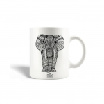 Mug en C&eacute;ramique Mandala d'&eacute;l&eacute;phant Affiche