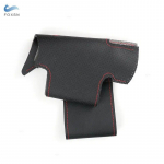 BMW 5 6 seeria E60 E61 Touring E63 kupee E64 2003-2010 auto interj&ouml;&ouml;r roolikate k&auml;sitsi punutud perforeeritud nahk viimistlus red blue line