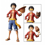 25 cm Anime &uuml;hes t&uuml;kis kujuke Ros Luffy PVC-kujuga m&auml;rulikujuline ahv D Luffy klassikaline naerun&auml;itaja mudelm&auml;nguasi lastele j&otilde;ulukink