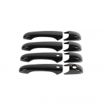 Auto sisemise uksek&auml;epideme kaunistuse raami katte kleebised Jeep Grand Cherokee 2011-2020 v&auml;listarvikutele must