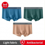 MIIOW 3tk J&auml;ljeta kerge siidist meeste bokserid antibakteriaalne sisemine viil meeste alusp&uuml;ksid aluspesu meeste &otilde;mblusteta bokserid L