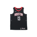 Nike NBA Contrast Korvpallivormi vest, F&auml;nniversioon, Rockets, Harden Nr. 13 meeste pluusi, mustad 877206-010 S black