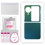 apgo Protective Skin Sticker for the back compatible with Oppo Find N3 Flip, Wrap Film, Foil, Vinyl - Pattern Carbon Chameleon CAKA1