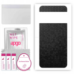 apgo Protective Skin Sticker for the back compatible with Google Pixel 8, Wrap Film, Foil, Vinyl - Pattern Black Honeycomb