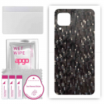 apgo Protective Skin Sticker for the back compatible with Huawei P40 lite, Wrap Film, Foil, Vinyl - Pattern Carbon Black Pixel