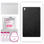 apgo skin sticker film foil vinyl for the BACK compatible with TCL TAB 4G, scratch-resistant, easy to install - Black Honeycomb