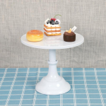 Sepistatud tordialus Kodupeo magustoidu vitriin Pulmakaunistus S&uuml;nnip&auml;evakoogialus P&auml;rastl&otilde;unatee puuviljade magustoidualus 10 inches valge