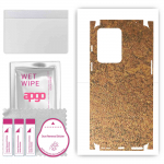 apgo Protective Skin Sticker for the back+sides compatible with ONePlus Nord 2T, Full Wrap Film, Foil, Vinyl - Pattern Rusty Copper