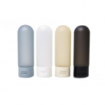 Meeste neljav&auml;rviline &uuml;mberp&ouml;&ouml;ratava voolikuga s&auml;ilituspudeli kosmeetikapakett n&auml;opuhastusvahendi kehapiim reisihoidmispudelite komplekt 60ml 4pcs