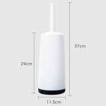 Plastist WC-hari P&uuml;stise alusega Pika k&auml;epidemega WC puhastushari WC jaoks Vannitoatarvikud Puhastusvahendid valge