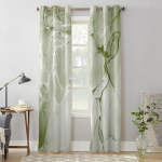 Salveirohelised marmorist aknakardinad elutuppa Kodu Magamistoa K&ouml;&ouml;k Decora j&otilde;ulukardin 70W x 100H(cm) x2 gray