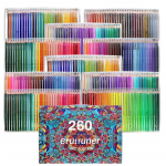Brutfuner 260 Colors &otilde;lipliiats Artist Professionaalsed v&auml;rvipliiatsikomplektid Joonistusmaal lastele &otilde;pilastele Joonistuskooli kunstitarbed