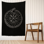 Viking Rune Art Gobel&auml;&auml;n Seinaripp Magic Beach Mat Bohemian Hippie TAPIZ &Uuml;hiselamu elutuba Kodukaunistus 95x70cm