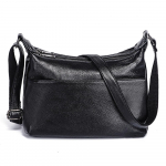 Zency 100% ehtsast nahast naiste &otilde;lakott Elegantsed Crossbody kotid must