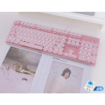 M&auml;ngu mehaaniline klaviatuur Valge Punk-klaviatuur 87/104 KLAHVID Arvutiklaviatuur S&uuml;learvuti Klaviatuur Vene Inglise keel M&auml;ngu S&uuml;learvuti jaoks