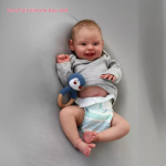 50 cm silikoonist kogu keha Reborn Boy Dolls Harper Can du&scaron;&scaron; naeratav n&auml;gu lohkudega Armsad beebit&uuml;druku nukud 3D-maalivad nahka Realistlik simulatsiooninukk full silicone boy
