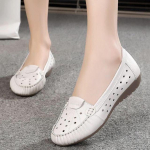 Suurused 34-43 Kevad naistele Elegantsed ehtsast nahast p&uuml;ksid Naiste kingad Lamedad madala kontsaga &uuml;mmargused varvaste libisemiskingad - S&otilde;idukingad 41