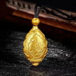 Guanyini ripats, &otilde;&otilde;nes, iidne kuldne v&auml;rv Guanyin kaelakee ripats meessoost 40CM kuld