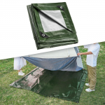 Telkimiskatte maapind kerge rannas, autos v&otilde;i aukudega piknikutelgis 2x1.5M