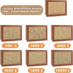 Helepruun puidust rahakast, laste kingitus puidust k&auml;sit&ouml;&ouml; One Size