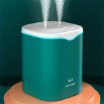 2000 ml &otilde;huniisutaja Topeltpihustiga uduotsik Cool Mist Suure mahutavusega v&auml;rviline &ouml;&ouml;valgus usb H2O &otilde;huhajuti niisutaja valge