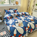 Voodipesu 1,8 m voodilina tekikate, kaheinimese &uuml;histuba, 3tk/4tk komplekt 1.8m 4-piece set