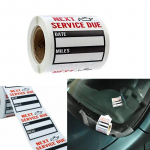 100 tk/rulli&otilde;li vahetamise/hoolduse meeldetuletuskleebised Aknakleebis Autokleebis 5*5cm