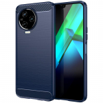Infinix Note 12 Pro &uuml;mbrise Infinix Note 12 2023 kate jaoks 6,7-tolline p&otilde;rutuskindel pehme silikoonist kaitseraua Infinix Note 12 Pro 4G jaoks Infinix Note12Pro 4G sinine