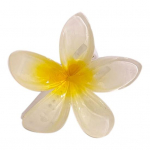 Suvine juuksek&uuml;&uuml;nisega gradientv&auml;rvi lillekujuline juukseklamber Libisemisvastane hambaklamber Tugev haardeosa selja peaga juukseklamber igap&auml;evaseks kandmiseks valge