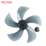 12/14-tolline 5 lehega ventilaatori tera Majapidamises kasutatavad plastist vaigistusventilaatori labad koos mutriga ventilaatorilaua aluse ventilaatori jaoks &Uuml;ldtarvikud 12 Inch hall v&auml;rv