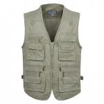 8XL 9XL 10XL Uus meeste vabaaja suvine suur puuvillane varrukateta vest paljude 16 taskuga Meeste mitme taskuga fotovest XXL
