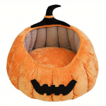 Halloweeni eripakkumine &ndash; hubane k&otilde;rvitsakujuline lemmikloomavoodi kassidele ja koertele, paks k&auml;snast lemmiklooma diivanvoodi Orange