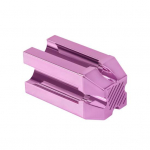 Neli-&uuml;hes kulmupliiatsi teritaja terava teraga, tasase ja terava kujuga, sileda servaga kaasaskantav professionaalne kulmupliiatsi mikroblading teritaja meigikunstnikule lilla