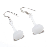 Natural Aqua Chalcedony Gemstone 925 Sterling Silver Jewelry Earring 1.85 n3o03