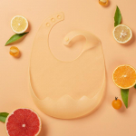 Silikoonist pudip&otilde;lled veekindlad s&uuml;ljest pudip&otilde;lled imikutele Aksessuaarid toitmine Pehmed p&otilde;lled Beebi reguleeritav r&ouml;hitsemine sall kollane