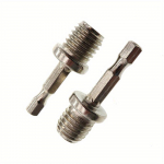 2tk Elektrit&ouml;&ouml;riistade tarvikud Isekleepuv ketta poleerimisketta &uuml;hendusvarras kuusnurkne elektriline puuri muundurpea M14 2pcs