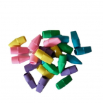 100 tk/komplekti pliiatsipealsed kustutuskummid, kustutuskummide otsad, &uuml;laosaga kustutuskummid 100pcs/pack mixed color roheline