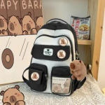 Capybara seljakott armas seljakott pl&uuml;&uuml;sis koolikott Multikas Pehme naljakas loom Suure mahutavusega t&auml;idisega Unisex Y2K esteetilised seljakotid