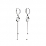 925 Sterling Silver Uus saabunud &uuml;mmargune br&auml;nd Tutt Pikad K&otilde;rvar&otilde;ngad Temperament Seksikas Mood INS K&auml;sitsi valmistatud ehted