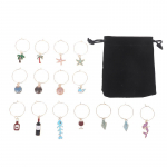 15 tk Veiniklaasi v&otilde;lusid Markerid Sildid Identifitseerimine Veini poissmeeste degusteerimine