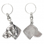 Vizsla, Hungarian Short-haired Pointer - Silver-plated dog pendant, handbag decoration, backpack pendant by Art-Dog brand