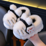 Laste puuvillased sussid Multikas armas kodu soe libisemisvastane beebi karusnaha sussid Mood kodu pehmed sussid 22-23 roosa